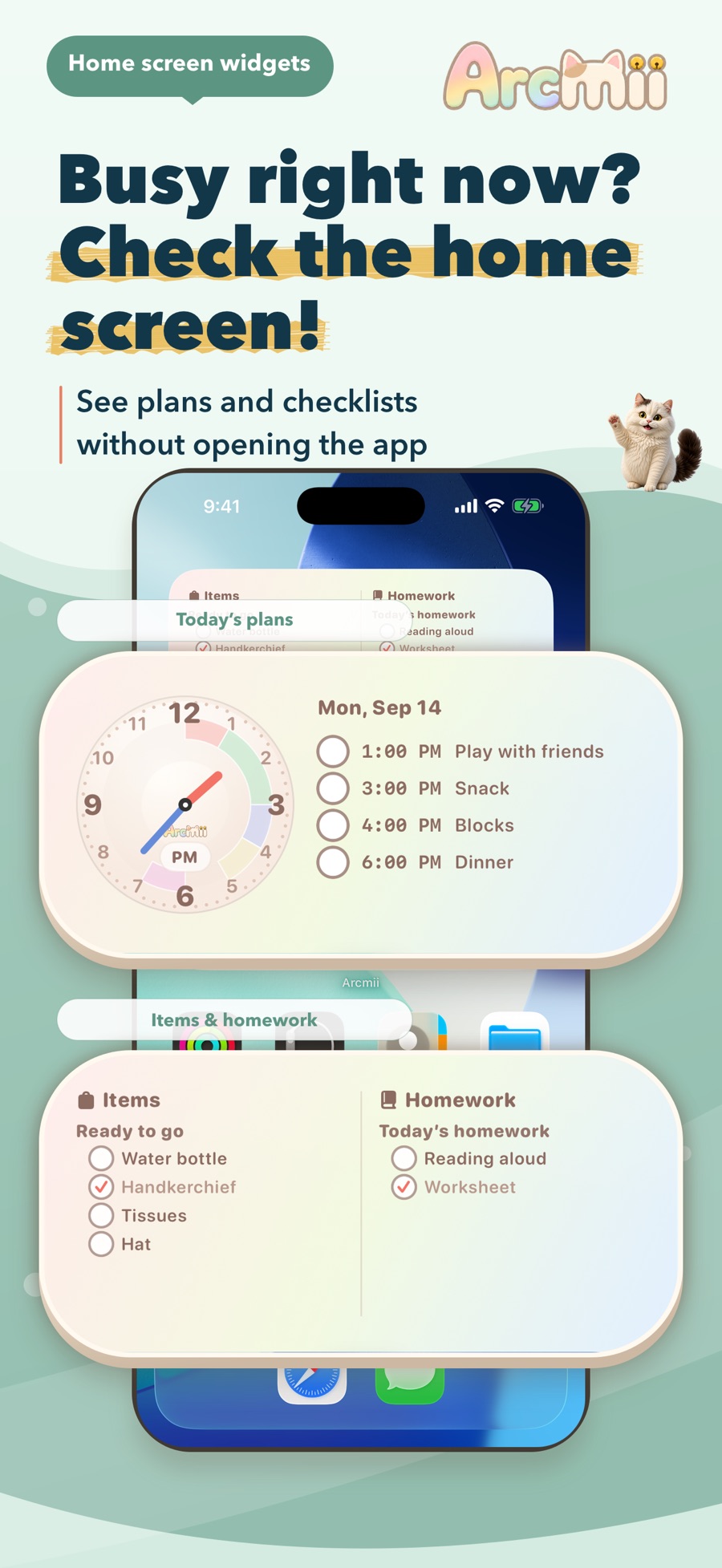 Arcmii: Widgets