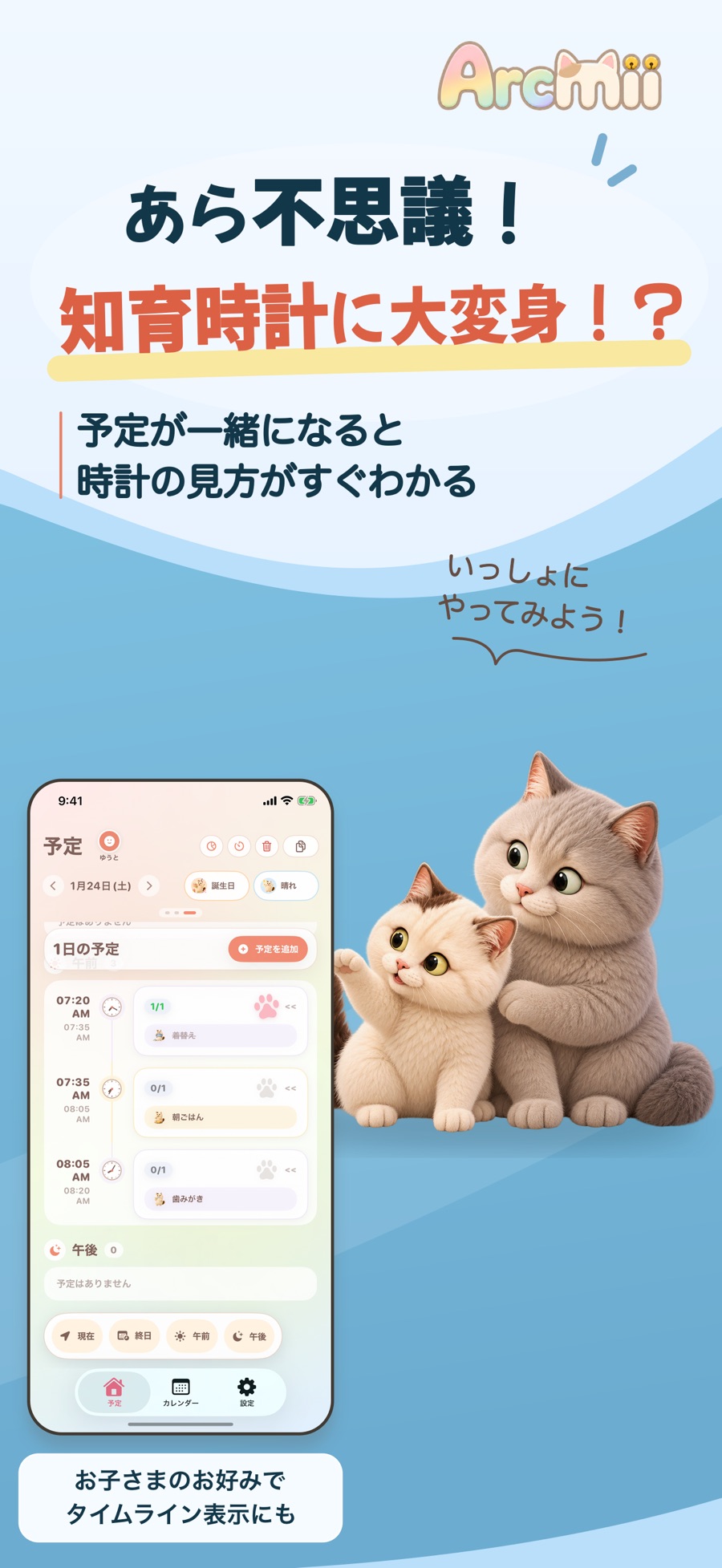 時計の読み方・タイムライン