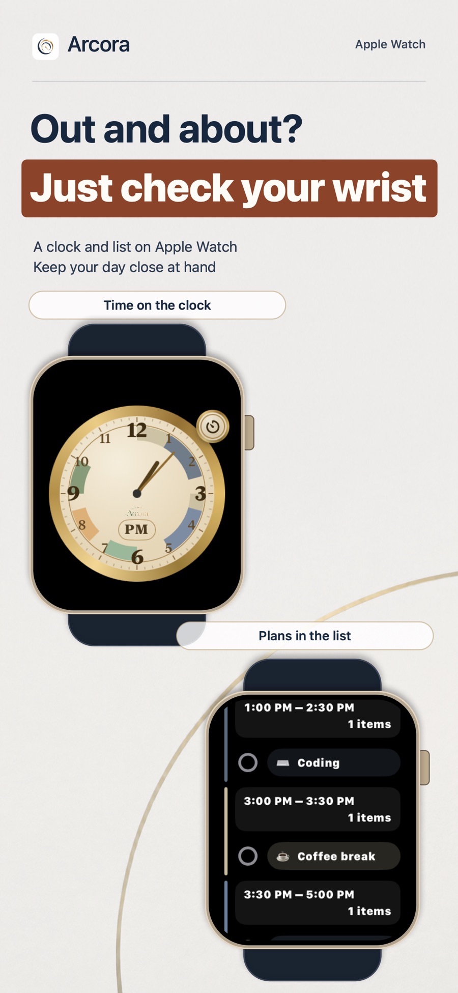 Arcora: Apple Watch
